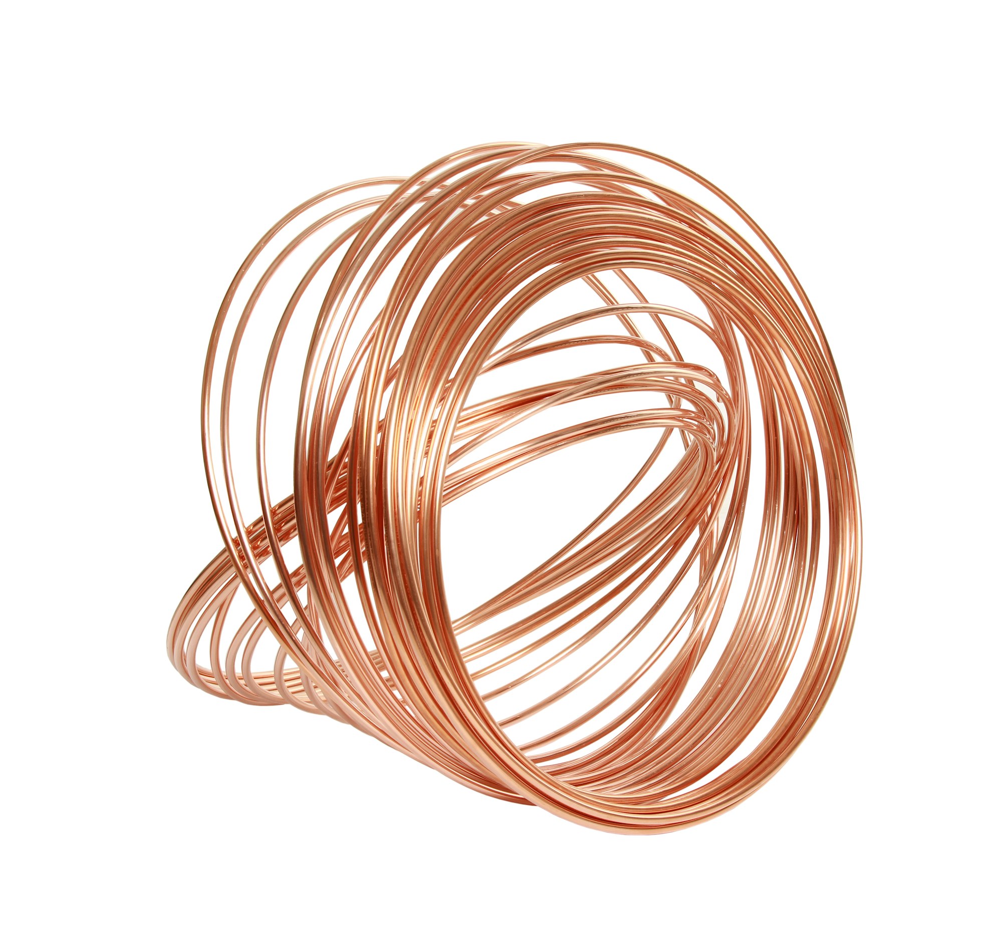 Closeup shot of shiny industrial copper wire