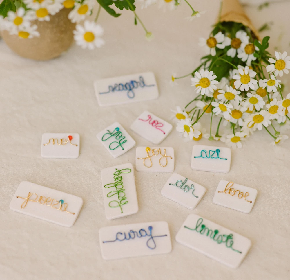 Broșă ceramică mare - imagine 2