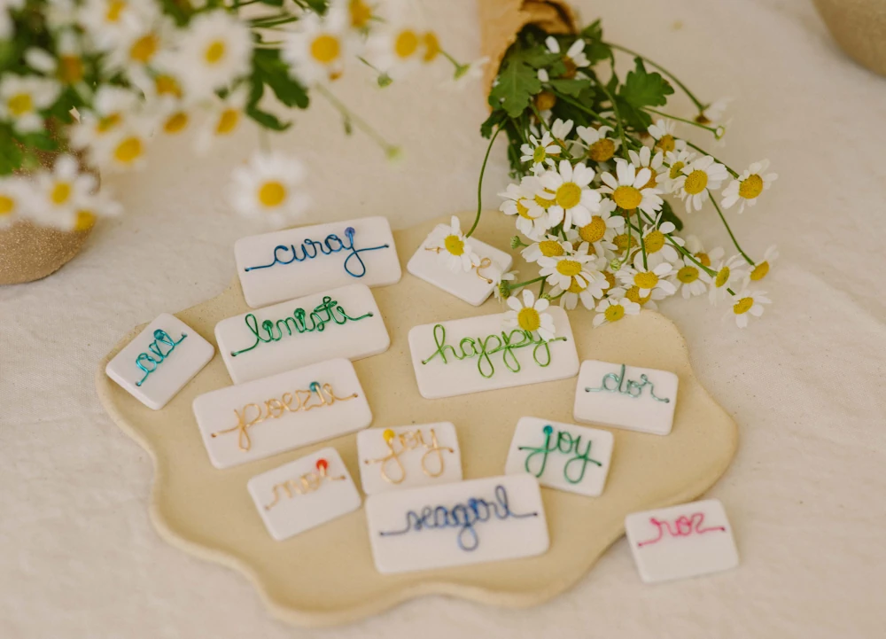 Broșă ceramică mare - imagine 3