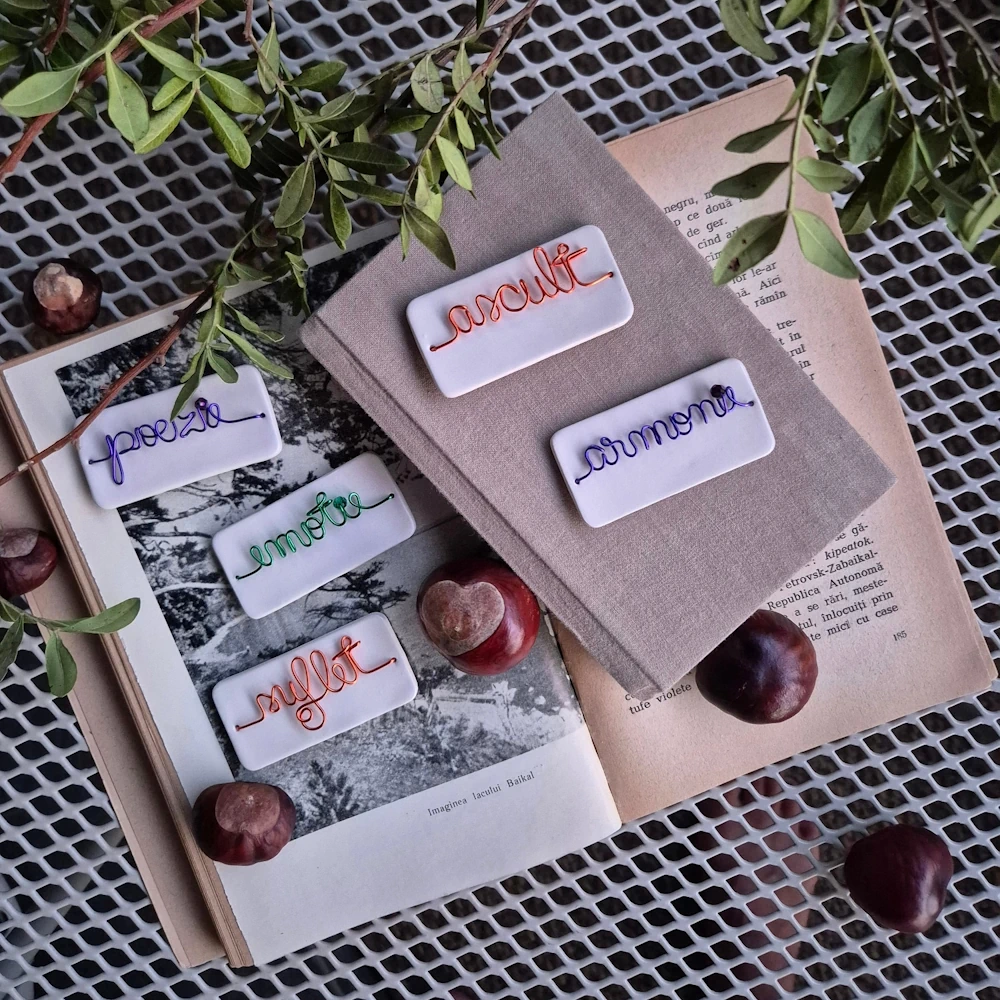 Broșă ceramică mare - imagine 7