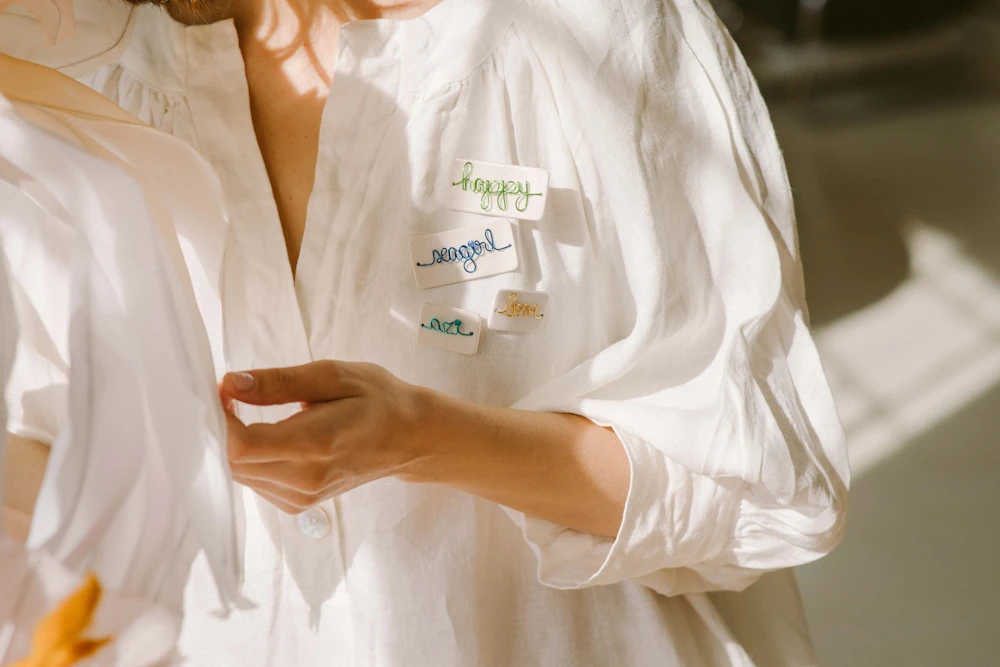 Broșă ceramică mică - imagine 5